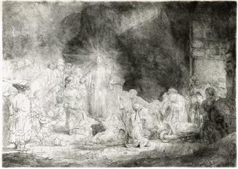 REMBRANDT VAN RIJN andCAPTAIN WILLIAM BAILLIE Bound volume with approximately 150 etchings, including numerous proof impressions of ...